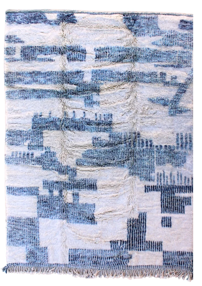 Luxurious Beni Mrirt rug from Morocco, crafted by skilled artisans using exceptional wool for unparalleled softness and durability
