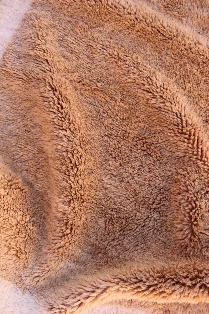 Artisanal Moroccan Beni Mrirt rug, boasting intricate patterns and plush texture, handwoven with care by skilled Berber craftsmen